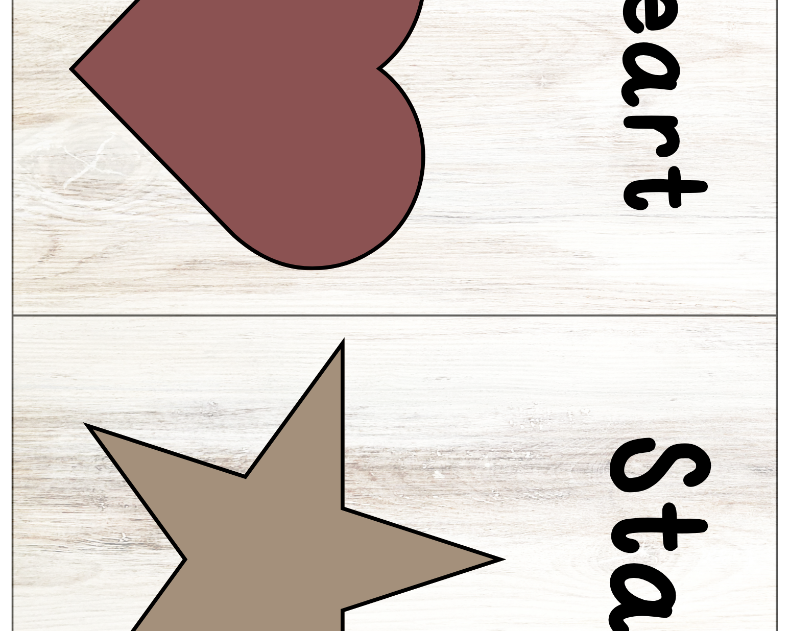 Color/Shape Posters | Buffalo Nickel Ranch Theme