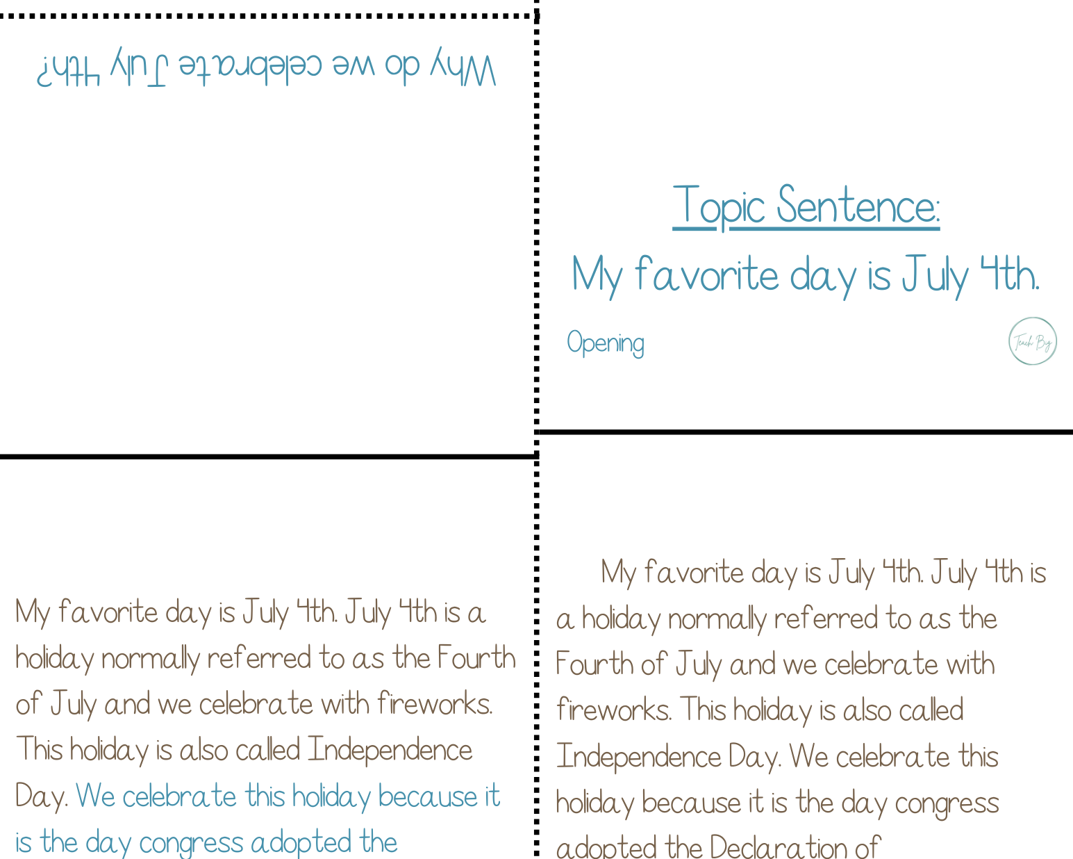 Paragraph Power - Social Studies July 4Th | Whether It Is A Small Group Paired Student Activity Or