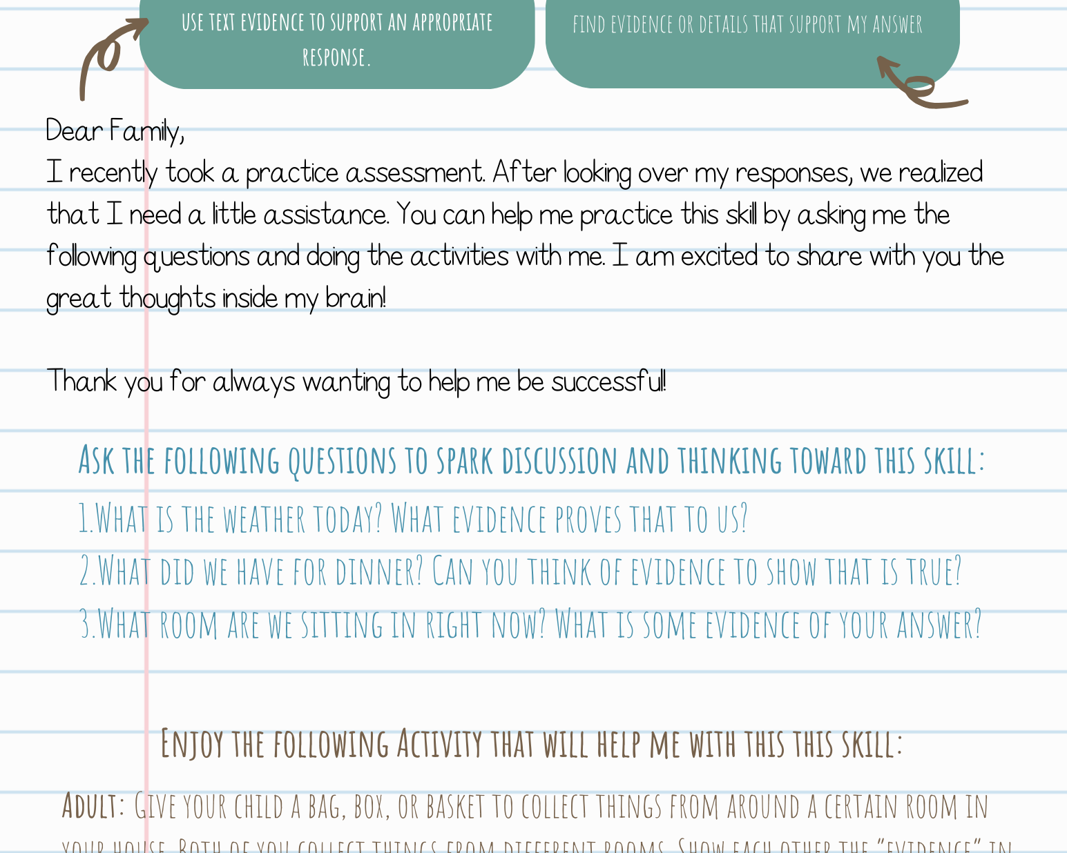 Home To School - Teks 7C | English