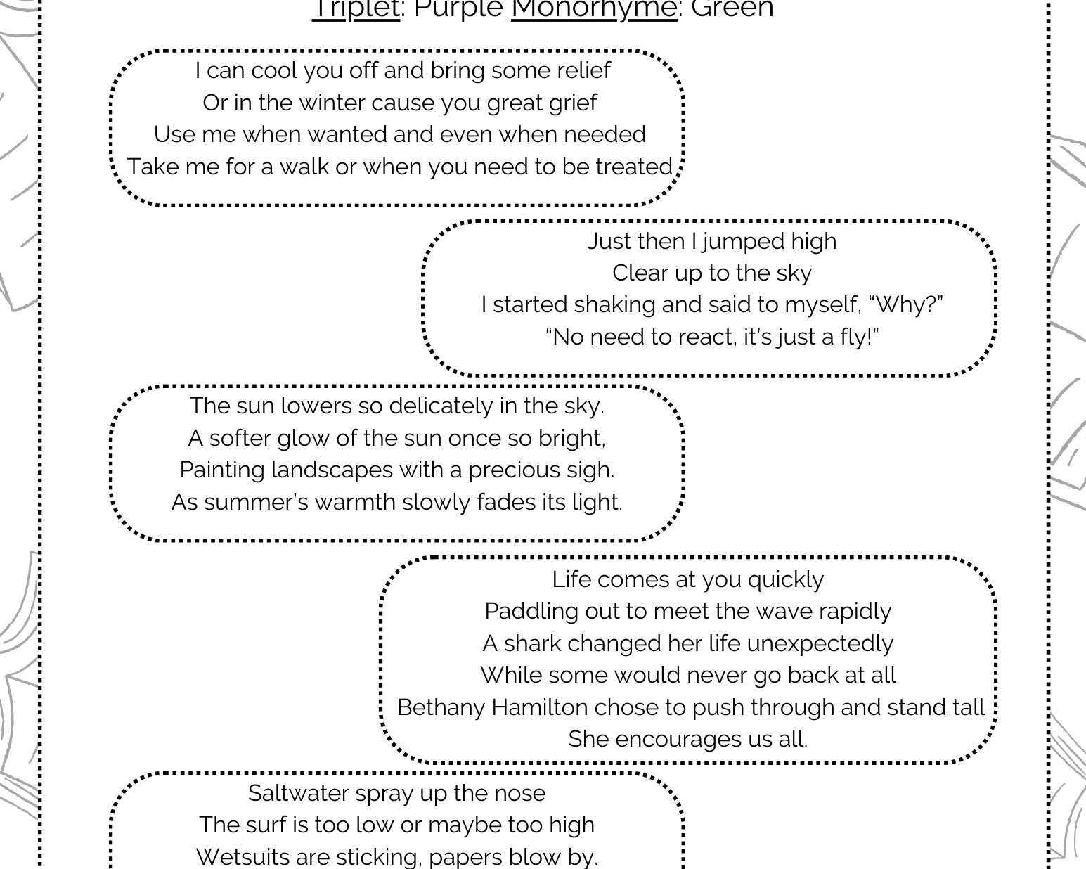 Rhyme Schemes - This Resource Is Great For Grades 2-3.
