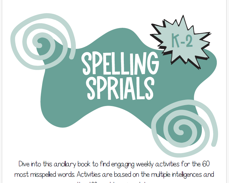 Spelling Spirals | This Resource Is Great For Grades Pk-2.