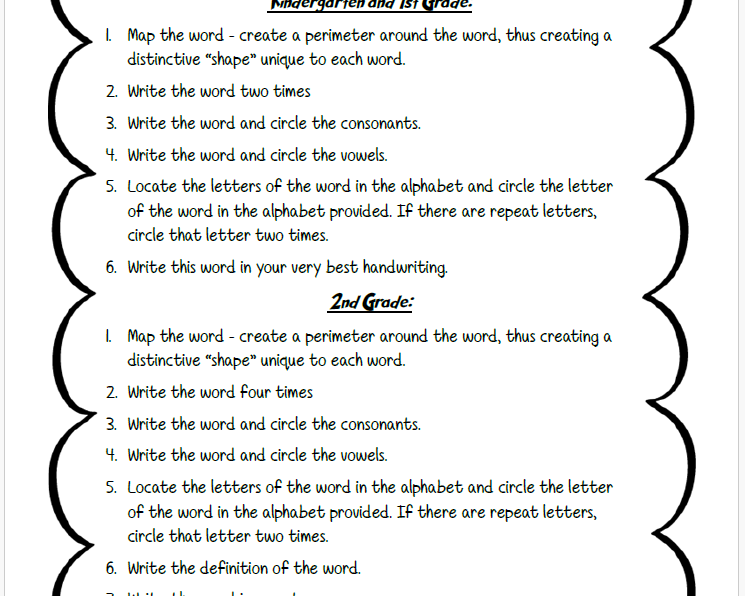 Spelling Spirals | This Resource Is Great For Grades Pk-2.