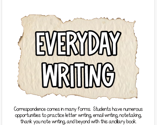 Everyday Writing | This Resource Is Great For Grades 3-8.