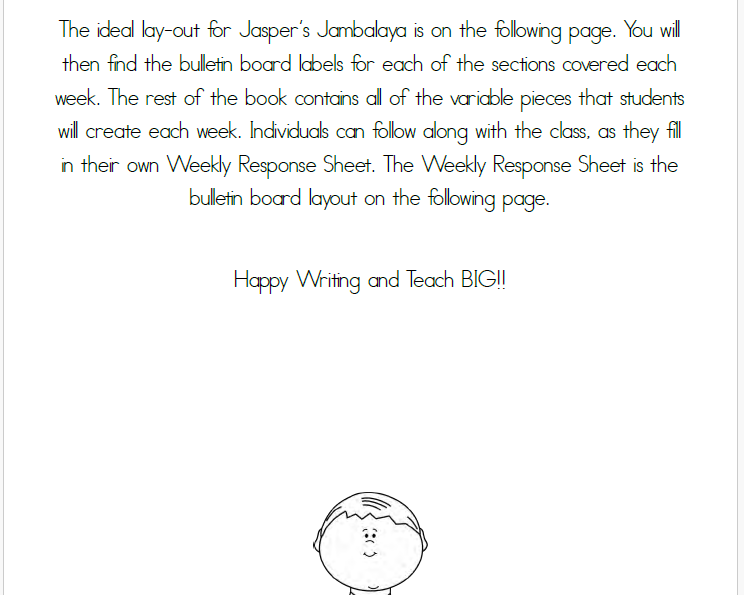 Jasper’s Jambalaya | This Resource Is Great For Grades Pk-2.