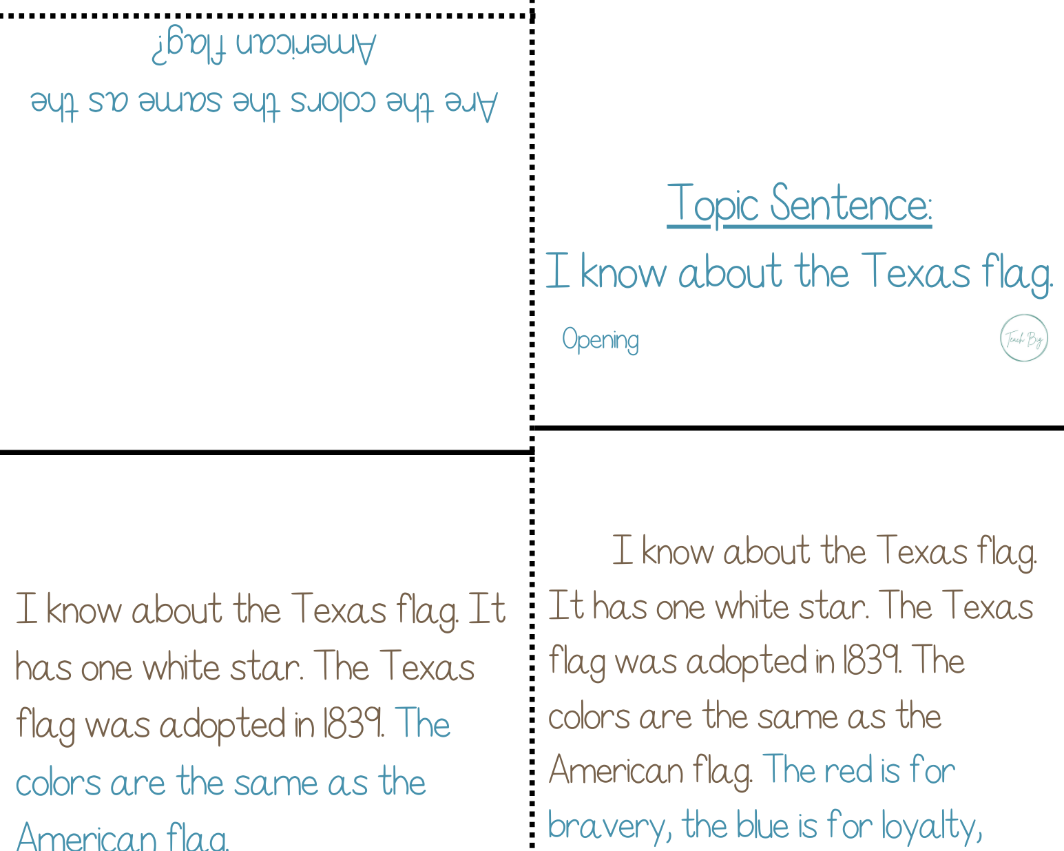 Paragraph Power - Social Studies Texas Flag | Whether It Is A Small Group Paired Student Activity Or