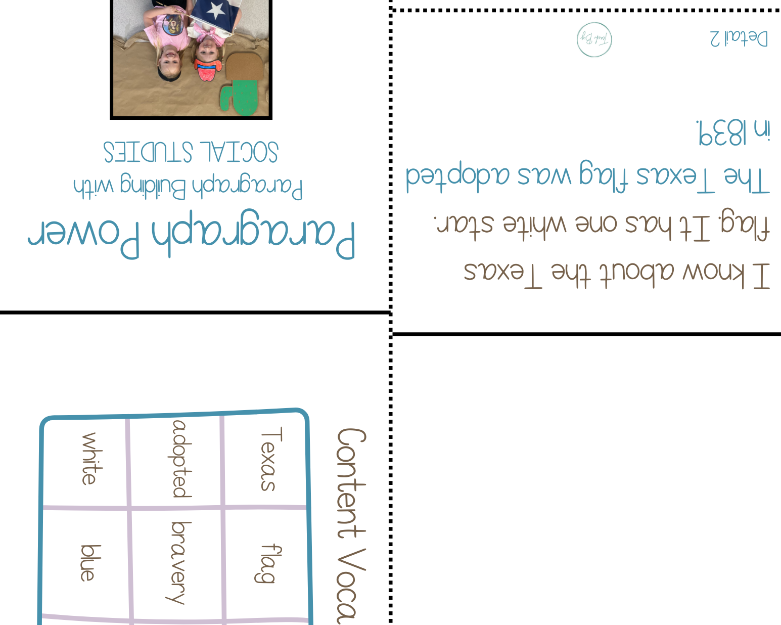 Paragraph Power - Social Studies Texas Flag | Whether It Is A Small Group Paired Student Activity Or