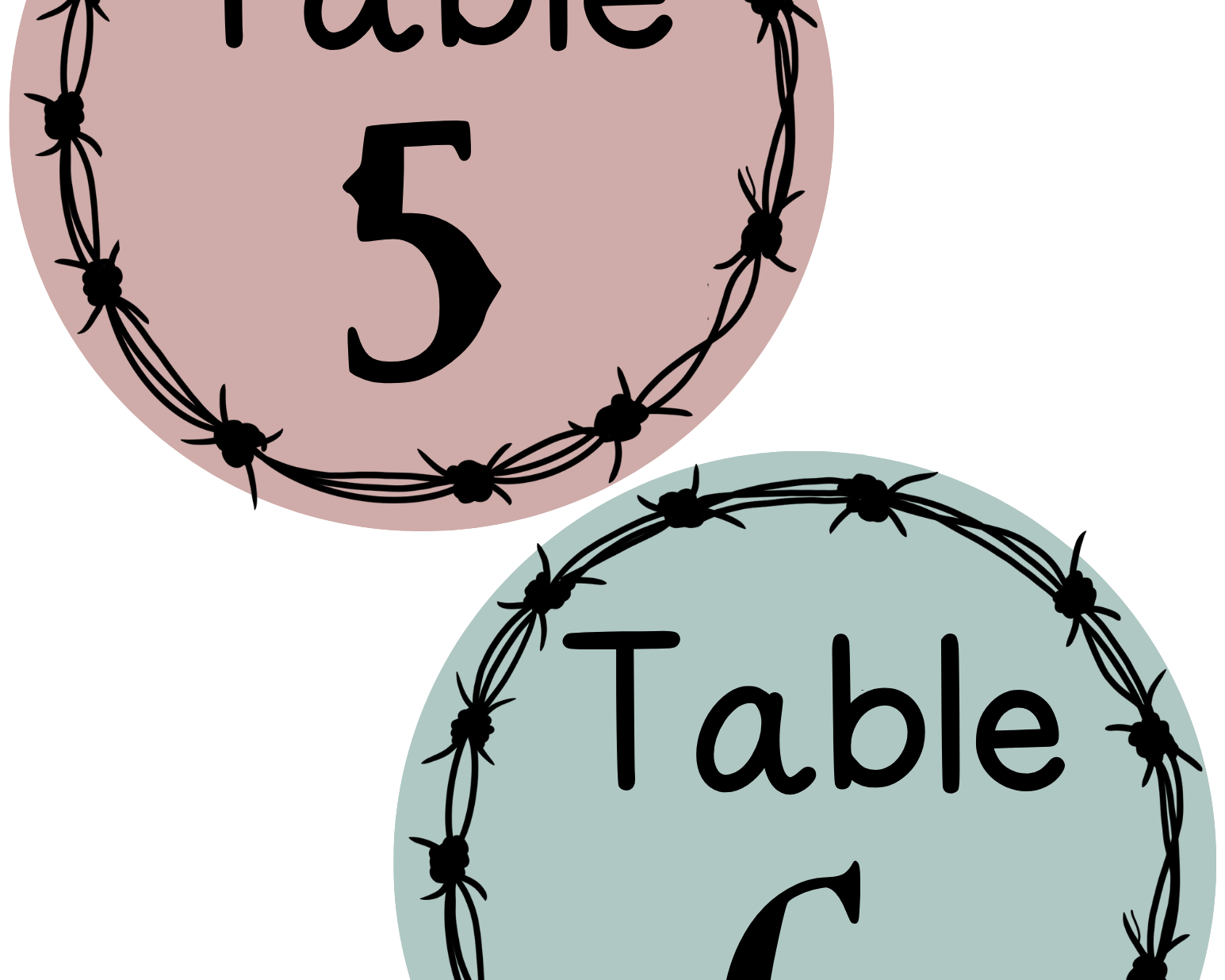 Drawer/Table Labels | Buffalo Nickel Ranch Theme