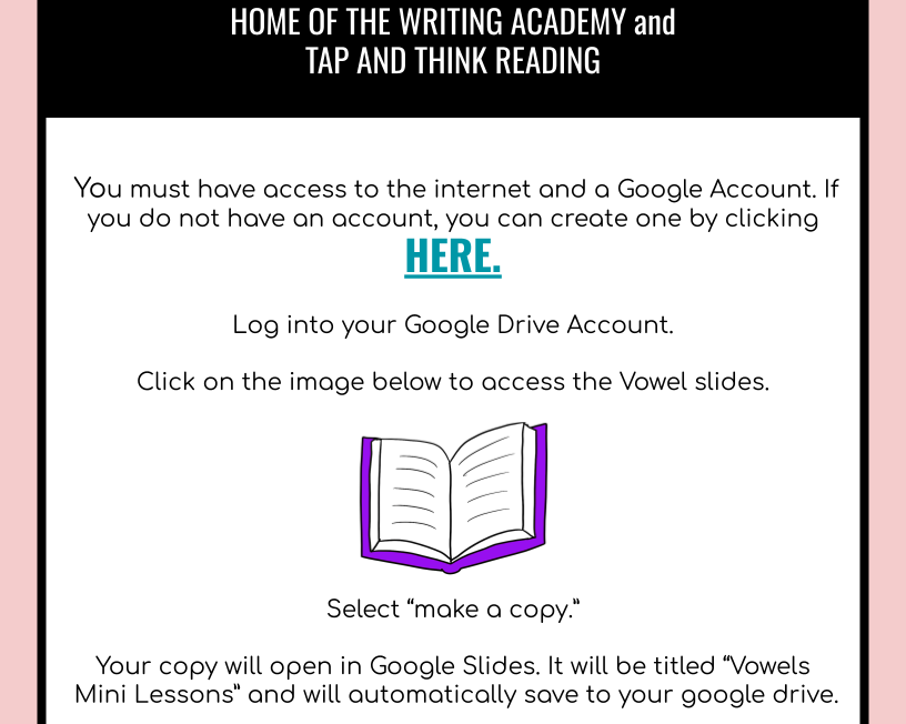 Mini Classroom Lesson | Vowels