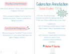 3Rd Grade Coloration Annotation: Social Studies - Capitalization & Punctuation