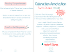 3Rd Grade Coloration Annotation: Social Studies - Grammar