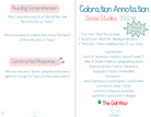 4Th Grade Coloration Annotation: Social Studies - Capitalization & Punctuation