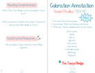 4Th Grade Coloration Annotation: Social Studies - Phonics