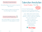 3Rd Grade Coloration Annotation: Social Studies - Grammar