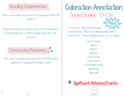 5Th Grade Coloration Annotation: Social Studies - Phonics