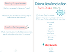 3Rd Grade Coloration Annotation: Social Studies - Phonics