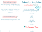 4Th Grade Coloration Annotation: Social Studies - Phonics