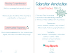 3Rd Grade Coloration Annotation: Social Studies - Capitalization & Punctuation