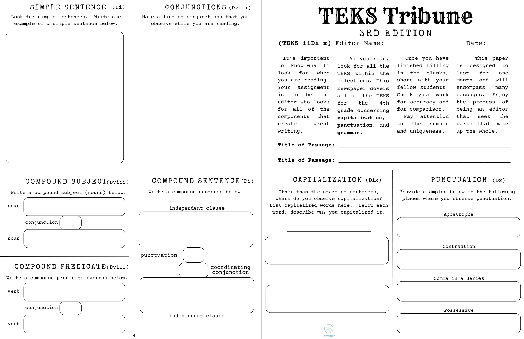 Teks Tribune - 3Rd Grade Edition