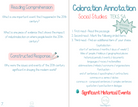 5Th Grade Coloration Annotation: Social Studies - Capitalization & Punctuation