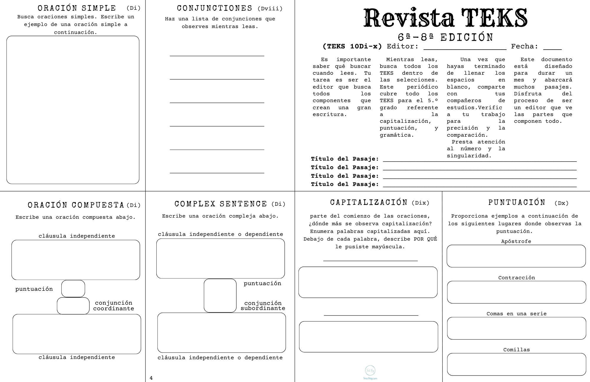 Teks Tribune Tools: Editing & Revising - 6Th - 8Th Grade Edition Spanish