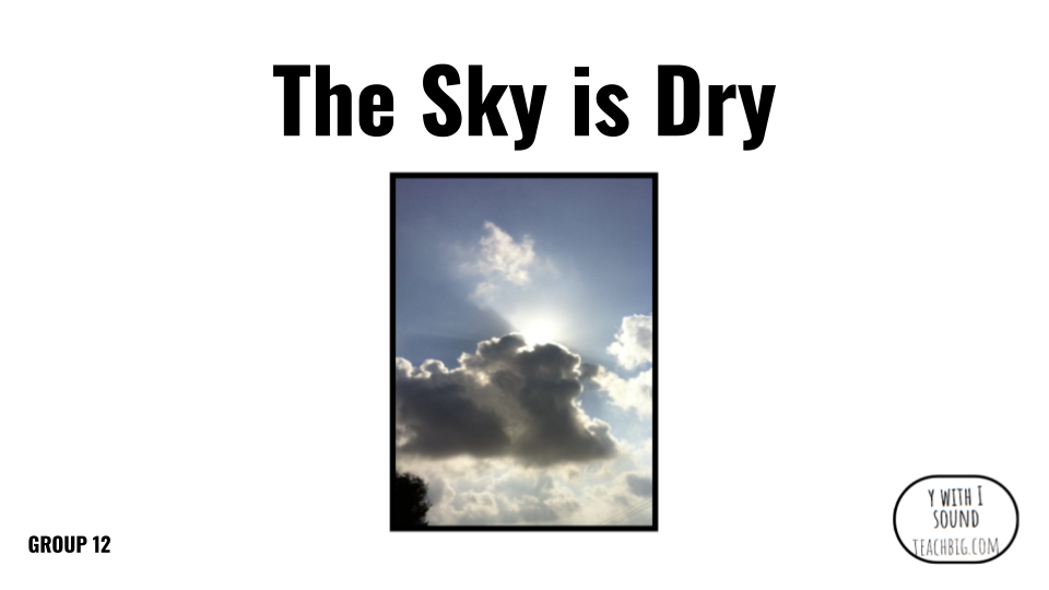 Direct Decodable – The Sky Is Dry - Group 12 Level A