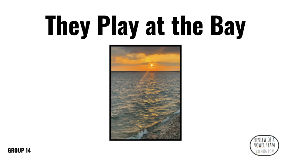 Direct Decodable – They Play At The Bay - Group 14 Level A