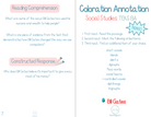 3Rd Grade Coloration Annotation: Social Studies - Phonics