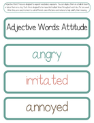 Adjective Word Trios | The Additive Word Trios Item Is A Set Of 36 Sets Three Words That Cover All