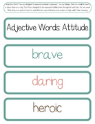 Adjective Word Trios | The Additive Word Trios Item Is A Set Of 36 Sets Three Words That Cover All