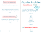 5Th Grade Coloration Annotation: Social Studies - Phonics