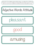 Adjective Word Trios | The Additive Word Trios Item Is A Set Of 36 Sets Three Words That Cover All