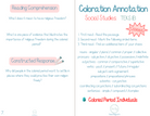 5Th Grade Coloration Annotation: Social Studies - Grammar