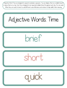 Adjective Word Trios | The Additive Word Trios Item Is A Set Of 36 Sets Three Words That Cover All