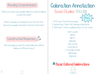 3Rd Grade Coloration Annotation: Social Studies - Phonics