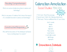 5Th Grade Coloration Annotation: Social Studies - Phonics