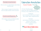 3Rd Grade Coloration Annotation: Social Studies - Capitalization & Punctuation