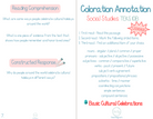 3Rd Grade Coloration Annotation: Social Studies - Grammar