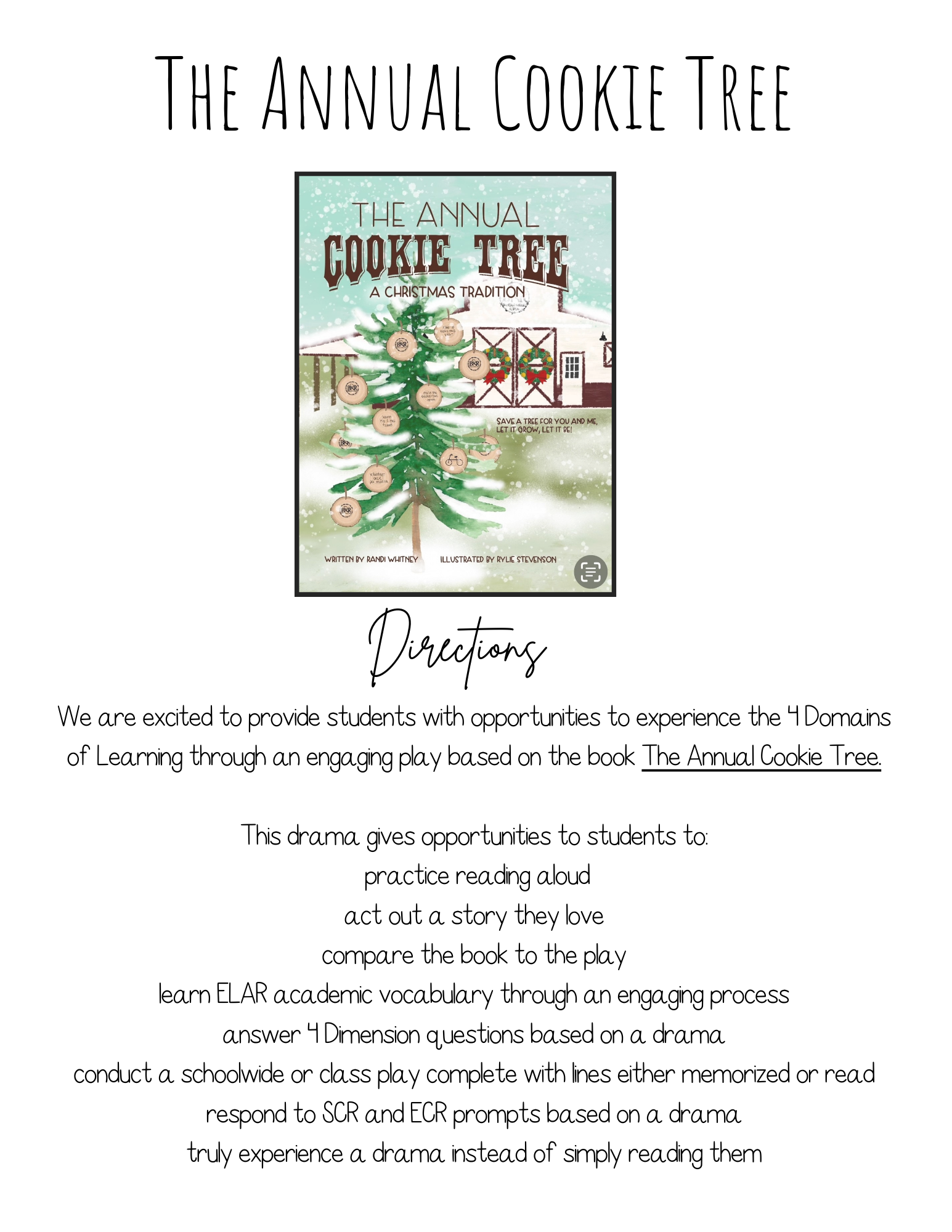 A Drama Experience | The Annual Cookie Tree: Christmas Tradition