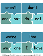 Contraction Puzzles Activity - This Resource Is Great For Grades 2-3.