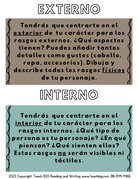 Character Traits - Spanish This Resource Is Great For Grades 2-3.