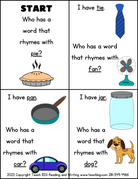 Rhyme Time:  A Fun Activity That Can Be Used In A Station Or Small Group.