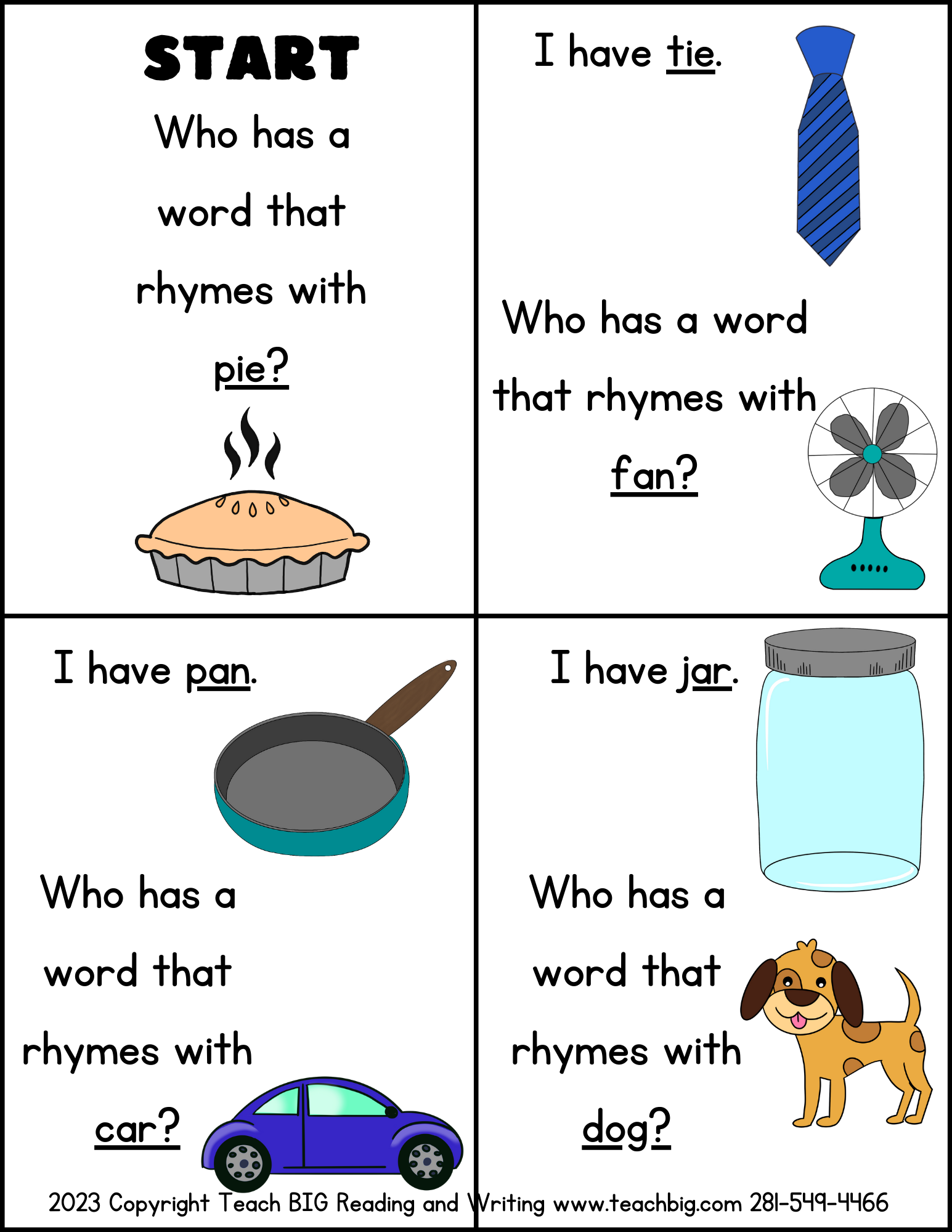 Rhyme Time:  A Fun Activity That Can Be Used In A Station Or Small Group.