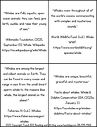 Whale Citing - This Resource Is Great For Grades 7-8.