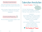 4Th Grade Coloration Annotation: Social Studies - Capitalization & Punctuation