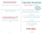 3Rd Grade Coloration Annotation: Social Studies - Capitalization & Punctuation