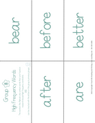 High Frequency Words Booklet - Group 8 | These High Frequency Booklets Are Paramount When