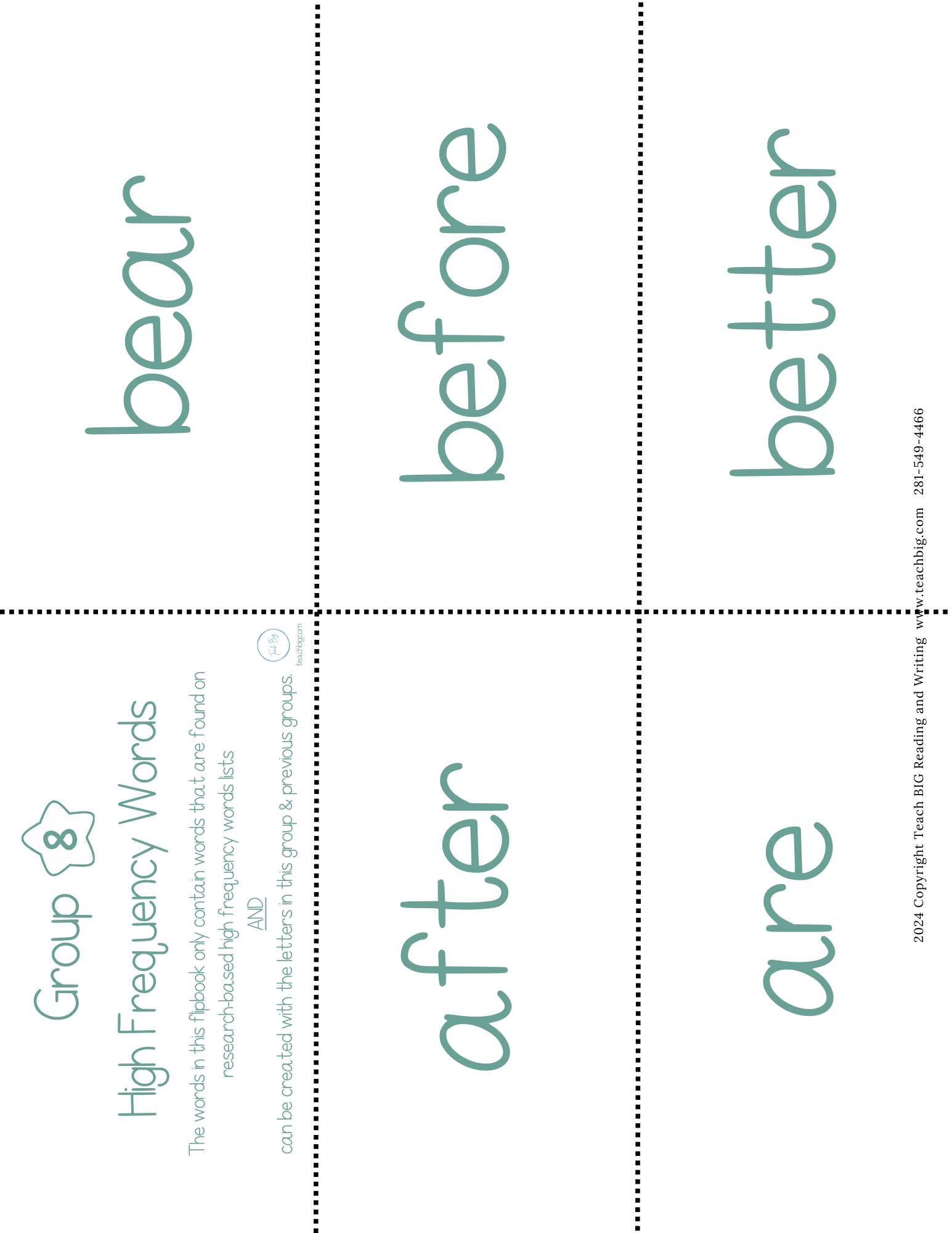 High Frequency Words Booklet - Group 8 | These High Frequency Booklets Are Paramount When