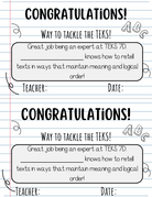 Way To Tackle The Teks! Certificate - Teks 7A 7F | This Certificate Isn’t Just A Paper; It