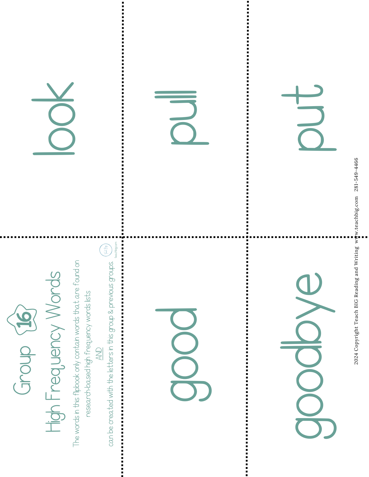 High Frequency Words Booklet - Group 16 | These High Frequency Booklets Are Paramount When