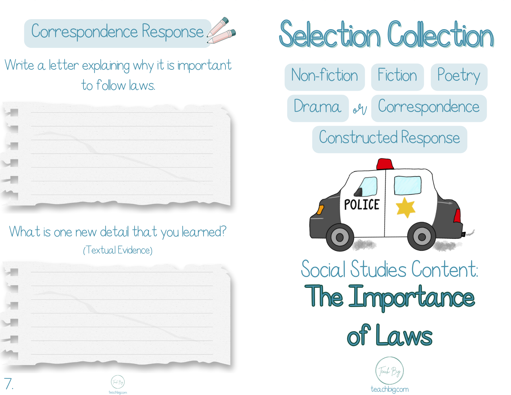 Selection Collection Social Studies Importance Of Laws | Included In The Selection Collection You